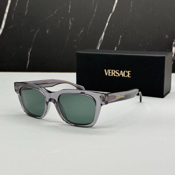 NEW VERSACE VE4486 5510/71 SUNGLASSES UNISEX GREY/GREEN VE4486 5510/71 EYEWEAR main image 10
